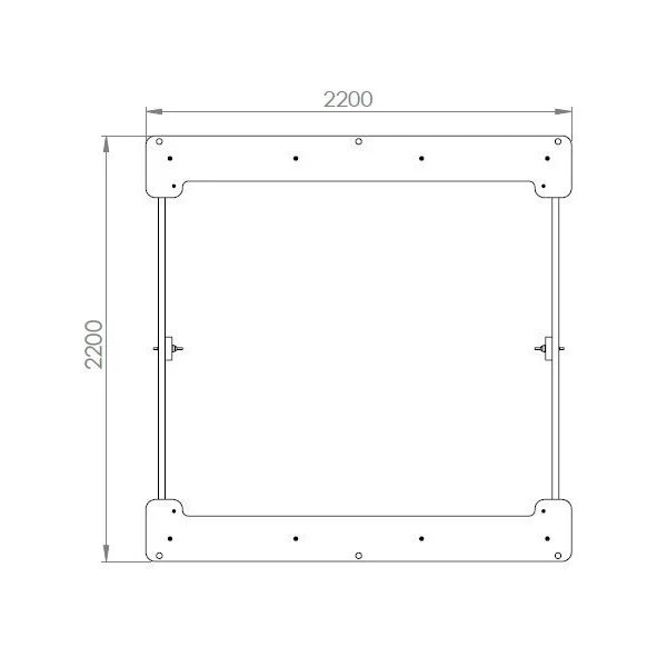 Bac à sable carré avec bancs Bac à Sable Carré Avec Bancs -KIDEA BOUTIQUE bac a sable carre avec bancs 1