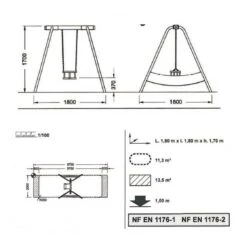 Balançoire 1 Place 3 Balançoire 1 Place -KIDEA BOUTIQUE balancoire 1 place 3