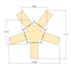 Balançoire Hexagonale -KIDEA BOUTIQUE balancoire hexagonale 3