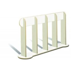 Barrière De Délimitation Blanche Et Bois