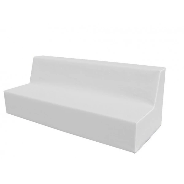 Canapé blanc 3 places - 6/10 ans Canapé Blanc 3 Places - 6/10 Ans -KIDEA BOUTIQUE canape blanc espace multi sensoriel