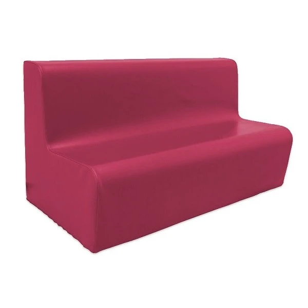 Canapé double en mousse avec dossier et bords arrondis Canapé Double En Mousse Avec Dossier Et Bords Arrondis -KIDEA BOUTIQUE canape double en mousse avec dossier et bords arrondis 2