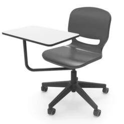 Chaise Coque Avec Tablette Et Roulettes