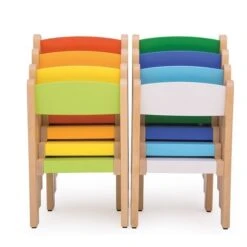 Chaise Empilable - T1 2 Chaise Empilable - T1 -KIDEA BOUTIQUE chaise creche empilable t0 2