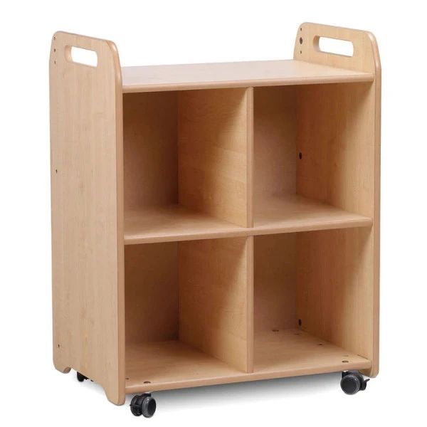 Chariot avec 4 grands bacs à jouets Chariot Avec 4 Grands Bacs à Jouets -KIDEA BOUTIQUE chariot avec 4 grands bacs a jouets 1