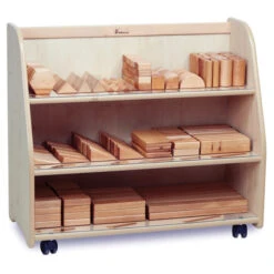 Chariot Avec Jeux En Bois Montessori