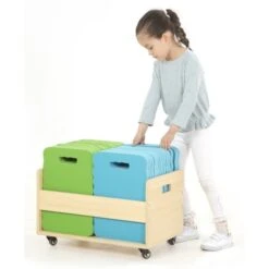 Chariot Et 28 Galettes Mousse EVA -KIDEA BOUTIQUE chariot et 28 galettes mousse eva 2