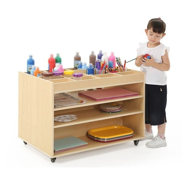 Meuble fonctionnel collectivité Meuble Fonctionnel Collectivité -KIDEA BOUTIQUE chariot multifonction double face 1