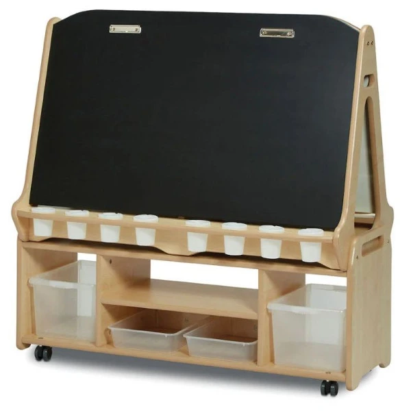 Chevalet mobile 4 enfants avec rangement Chevalet Mobile 4 Enfants Avec Rangement -KIDEA BOUTIQUE chevalet mobile 4 enfants avec rangement 1