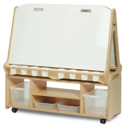 Chevalet Mobile 4 Enfants Avec Rangement 3 Chevalet Mobile 4 Enfants Avec Rangement -KIDEA BOUTIQUE chevalet mobile 4 enfants avec rangement 3