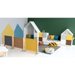 Cloison Mobile Jaune/moutarde 3 Cloison Mobile Jaune/moutarde -KIDEA BOUTIQUE cloison mobile jaune 3