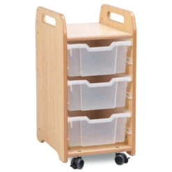 Colonne Mobile Avec Bacs Transparents