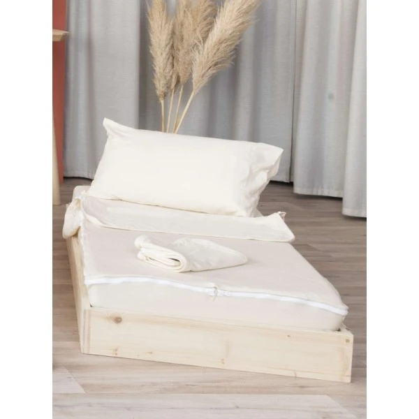 Lot de 2 - Combi drap housse 3 en 1 Lot De 2 - Combi Drap Housse 3 En 1 -KIDEA BOUTIQUE combi drap housse 3 en 1 1