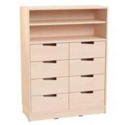 Commode En Bois Avec étagère 2 Commode En Bois Avec étagère -KIDEA BOUTIQUE commode en bois avec etagere 2