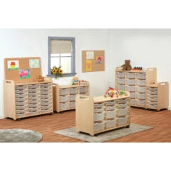 Desserte 3 Colonnes Avec Bacs De Rangement 3 Desserte 3 Colonnes Avec Bacs De Rangement -KIDEA BOUTIQUE desserte 3 colonnes avec bacs de rangement 3