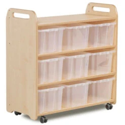 Desserte Avec Bacs à Jouets Et Miroir Sécurisé