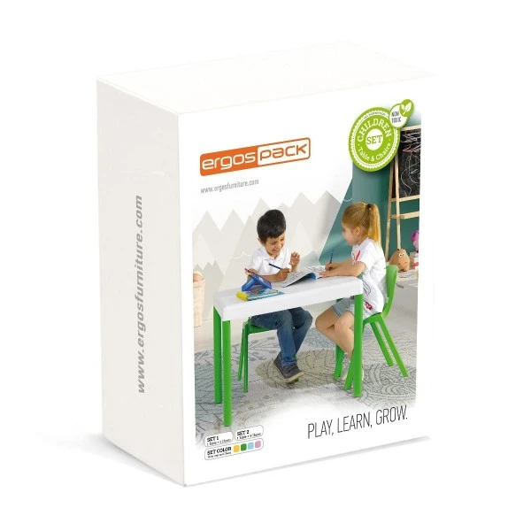 Ensemble 1 table et 2 chaises empilables Ensemble 1 Table Et 2 Chaises Empilables -KIDEA BOUTIQUE ensemble 1 table et 2 chaises en polypropylene 2