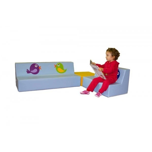 Ensemble canapé, fauteuils et table en mousse - Motifs oiseaux Ensemble Canapé, Fauteuils Et Table En Mousse - Motifs Oiseaux -KIDEA BOUTIQUE ensemble canape fauteuils et table en mousse motifs oiseaux 1