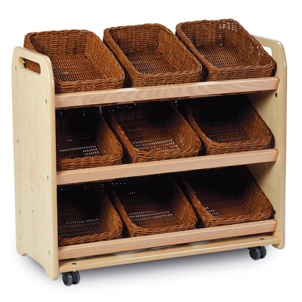 Etagère mobile avec 9 bacs inclinés Etagère Mobile Avec 9 Bacs Inclinés -KIDEA BOUTIQUE etagere mobile avec 9 bacs inclines 2