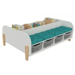 Grand Banc Avec Bacs à Albums -KIDEA BOUTIQUE grand banc avec bacs a albums 11