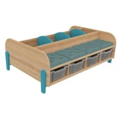 Grand Banc Avec Bacs à Albums -KIDEA BOUTIQUE grand banc avec bacs a albums 7