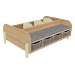 Grand Banc Avec Bacs à Albums -KIDEA BOUTIQUE grand banc avec bacs a albums 8