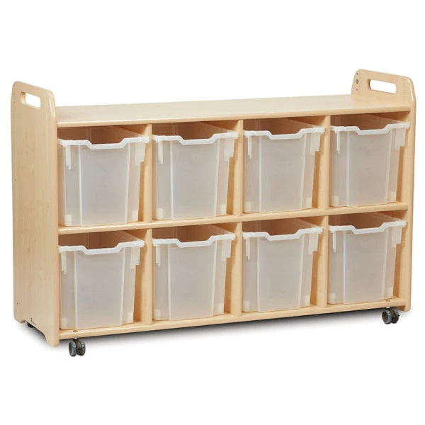 Grand chariot avec 8 grands bacs à jouets Grand Chariot Avec 8 Grands Bacs à Jouets -KIDEA BOUTIQUE grand chariot avec 8 grands bacs a jouets