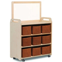 Grand Meuble Sur Roulettes Avec Tableau Magnétique