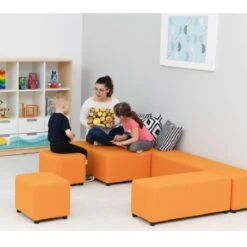 Grand Pouf Carré 4 Enfants 2 Grand Pouf Carré 4 Enfants -KIDEA BOUTIQUE grand pouf carre enfant 2