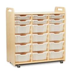 Grande Desserte Avec Bacs De Rangement Transparents -KIDEA BOUTIQUE grande desserte avec bacs de rangement transparents 3