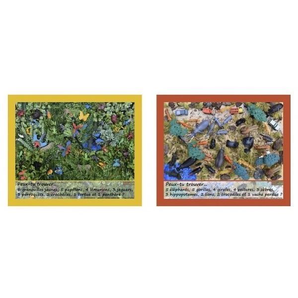 Lot 2 Jeux cherche et trouve - Amazonie et safari Lot 2 Jeux Cherche Et Trouve - Amazonie Et Safari -KIDEA BOUTIQUE jeu cherche et trouve foret 1