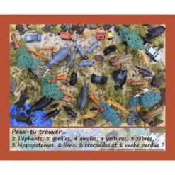 Lot 2 Jeux Cherche Et Trouve - Amazonie Et Safari 2 Lot 2 Jeux Cherche Et Trouve - Amazonie Et Safari -KIDEA BOUTIQUE jeu cherche et trouve foret 2