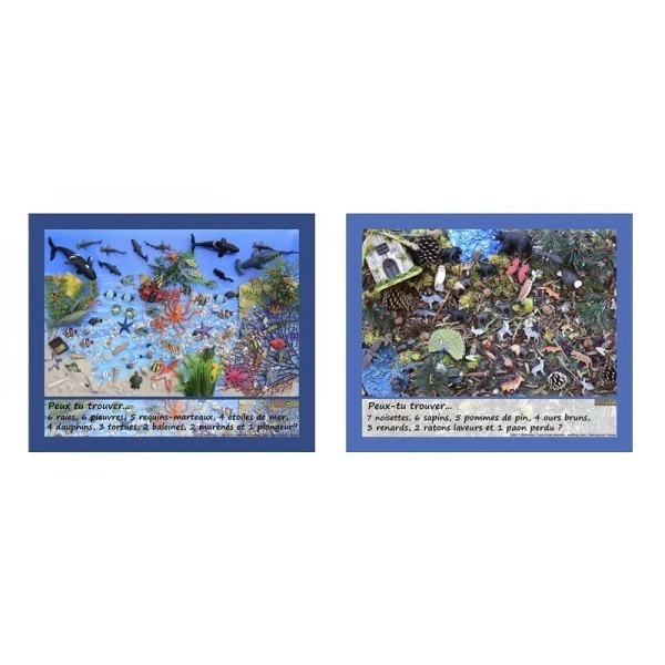 Pack 2 jeux cherche et trouve - Océan et Forêt Pack 2 Jeux Cherche Et Trouve - Océan Et Forêt -KIDEA BOUTIQUE jeu cherche et trouve ocean 1