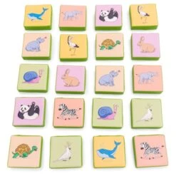 Jeu De Mémoire Et Assises Animaux
