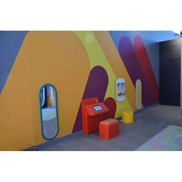 Miroir déformant Enfant Oval bleu Miroir Déformant Enfant Oval Bleu -KIDEA BOUTIQUE jeu mural bois miroir deformant enfant oval vert 1