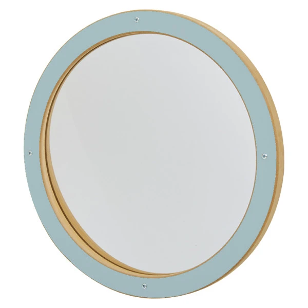 Miroir déformant Enfant Rond Bleu Miroir Déformant Enfant Rond Bleu -KIDEA BOUTIQUE jeu mural bois miroir deformant enfant rond vert