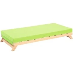Lit Couchette En Bois Avec Pieds Rétractables