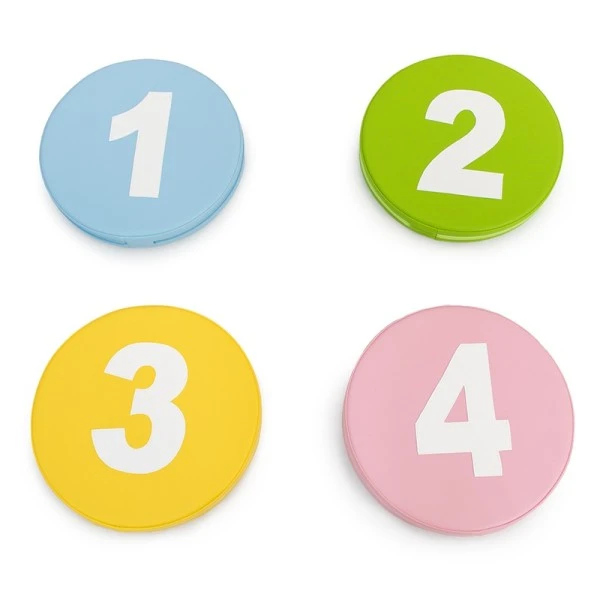 4 coussins circulaires - Motifs nombres 4 Coussins Circulaires - Motifs Nombres -KIDEA BOUTIQUE lot 4 coussins circulaire motifs nombres