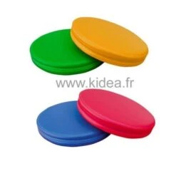 Lot 4 Galettes En Mousse Colorés