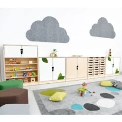 Meuble 5 étagères Et Petites Portes -KIDEA BOUTIQUE meuble 5 etageres et petites portes 8