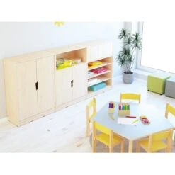Meuble 5 étagères Et Petites Portes -KIDEA BOUTIQUE meuble 5 etageres et petites portes 9