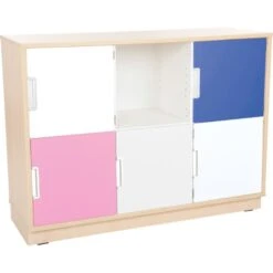 Meuble Avec 6 Casiers Et 5 Portes