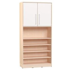 Meuble Avec étagères Et Placard En Haut 2 Meuble Avec étagères Et Placard En Haut -KIDEA BOUTIQUE meuble avec etageres et placard en haut 2