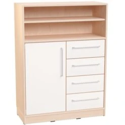 Meuble Avec étagères, Tiroirs Et Placard -KIDEA BOUTIQUE meuble avec etageres tiroirs et placard 2