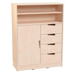 Meuble Avec étagères, Tiroirs Et Placard -KIDEA BOUTIQUE meuble avec etageres tiroirs et placard 6