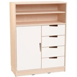 Meuble Avec étagères, Tiroirs Et Placard -KIDEA BOUTIQUE meuble avec etageres tiroirs et placard 7