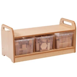 Meuble Avec Jouets En Bois Montessori