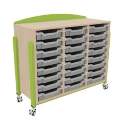 Meuble Avec Roulettes Et 24 Bacs