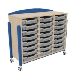 Meuble Avec Roulettes Et 24 Bacs -KIDEA BOUTIQUE meuble avec roulettes et 24 bacs 3