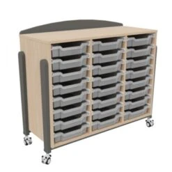 Meuble Avec Roulettes Et 24 Bacs -KIDEA BOUTIQUE meuble avec roulettes et 24 bacs 4